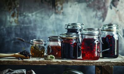 Einmachgläser für Marmelade mit Bügelverschluss